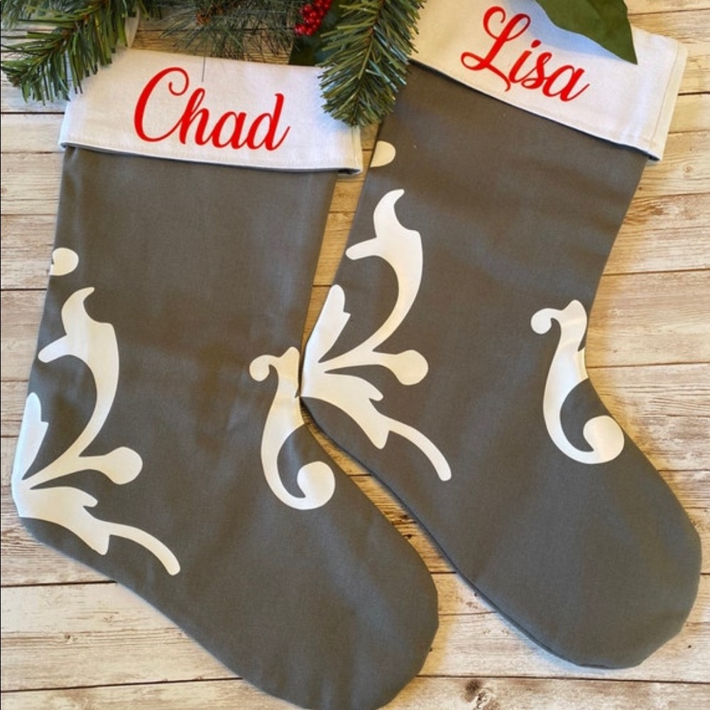 Handmade personalized Christmas stockings